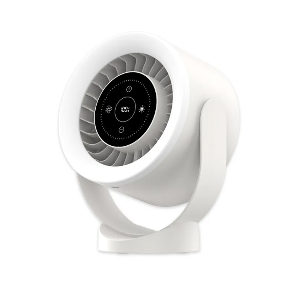 Vista lateral del ventilador compacto / Side view of compact fan